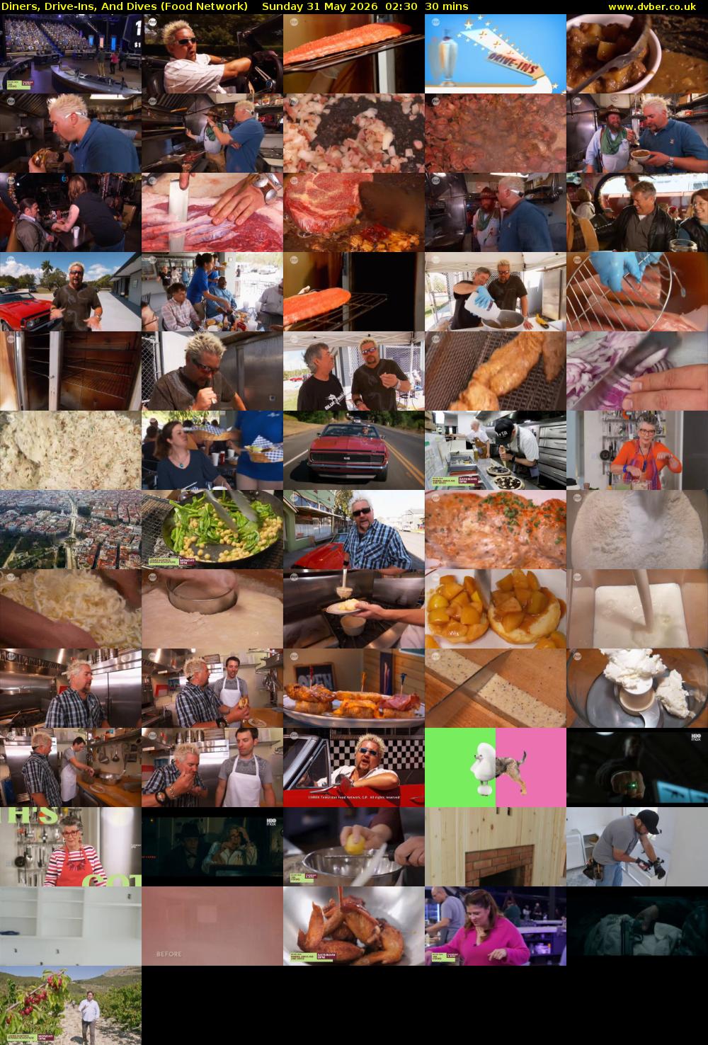 Diners, Drive-Ins, And Dives (Food Network) Sunday 31 May 2026 02:30 - 03:00