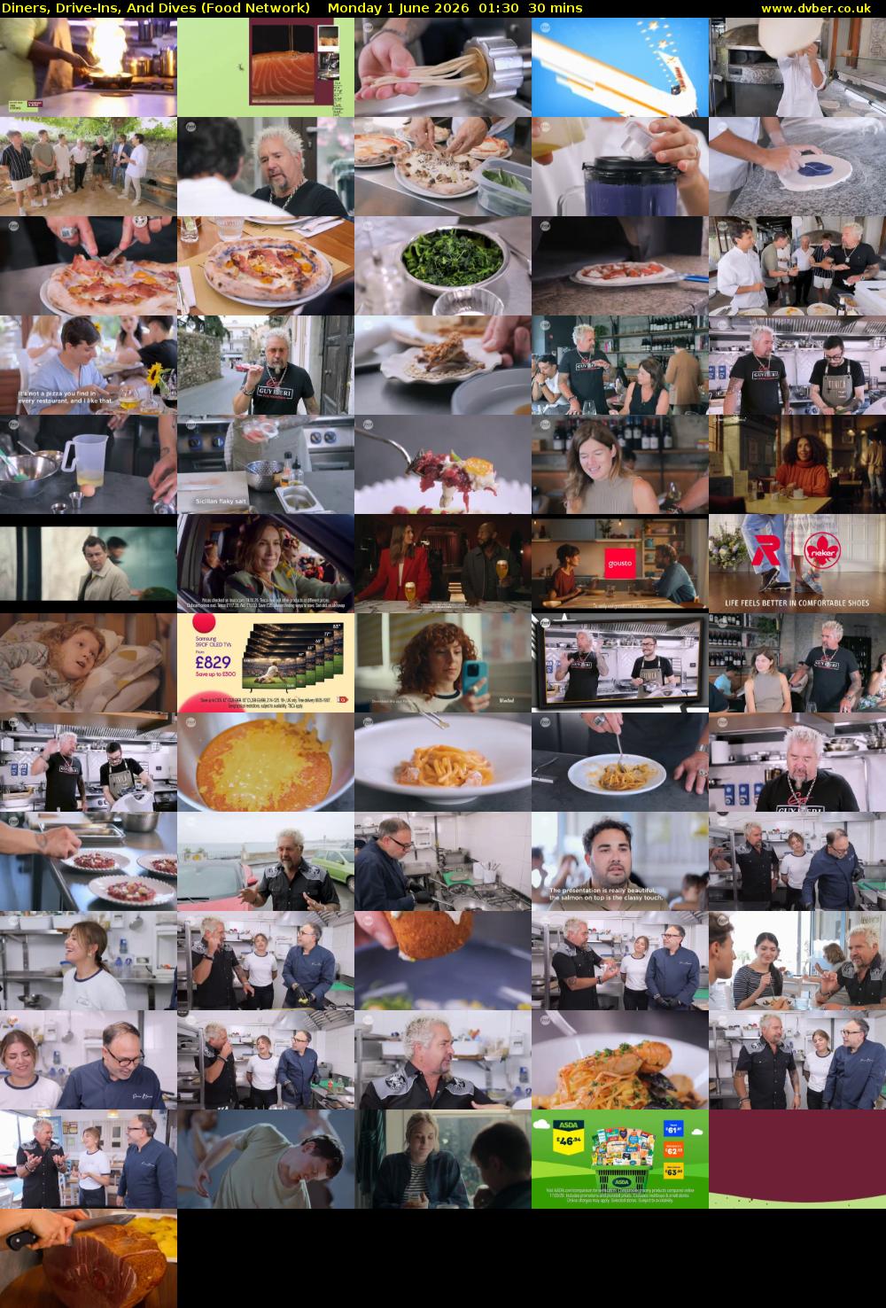Diners, Drive-Ins, And Dives (Food Network) Monday 1 June 2026 01:30 - 02:00