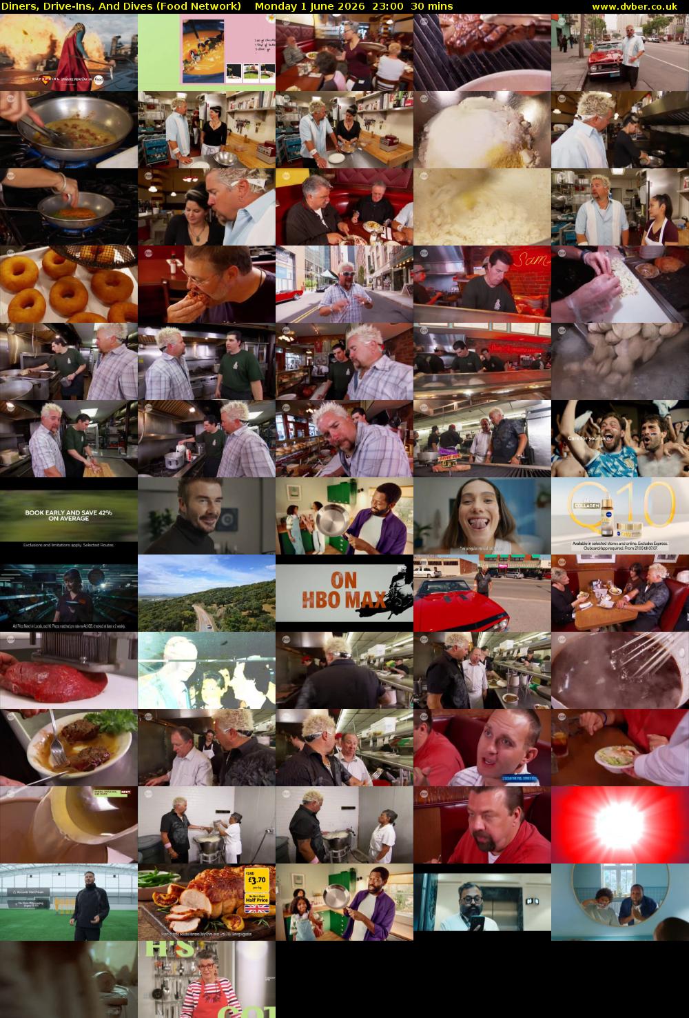 Diners, Drive-Ins, And Dives (Food Network) Monday 1 June 2026 23:00 - 23:30