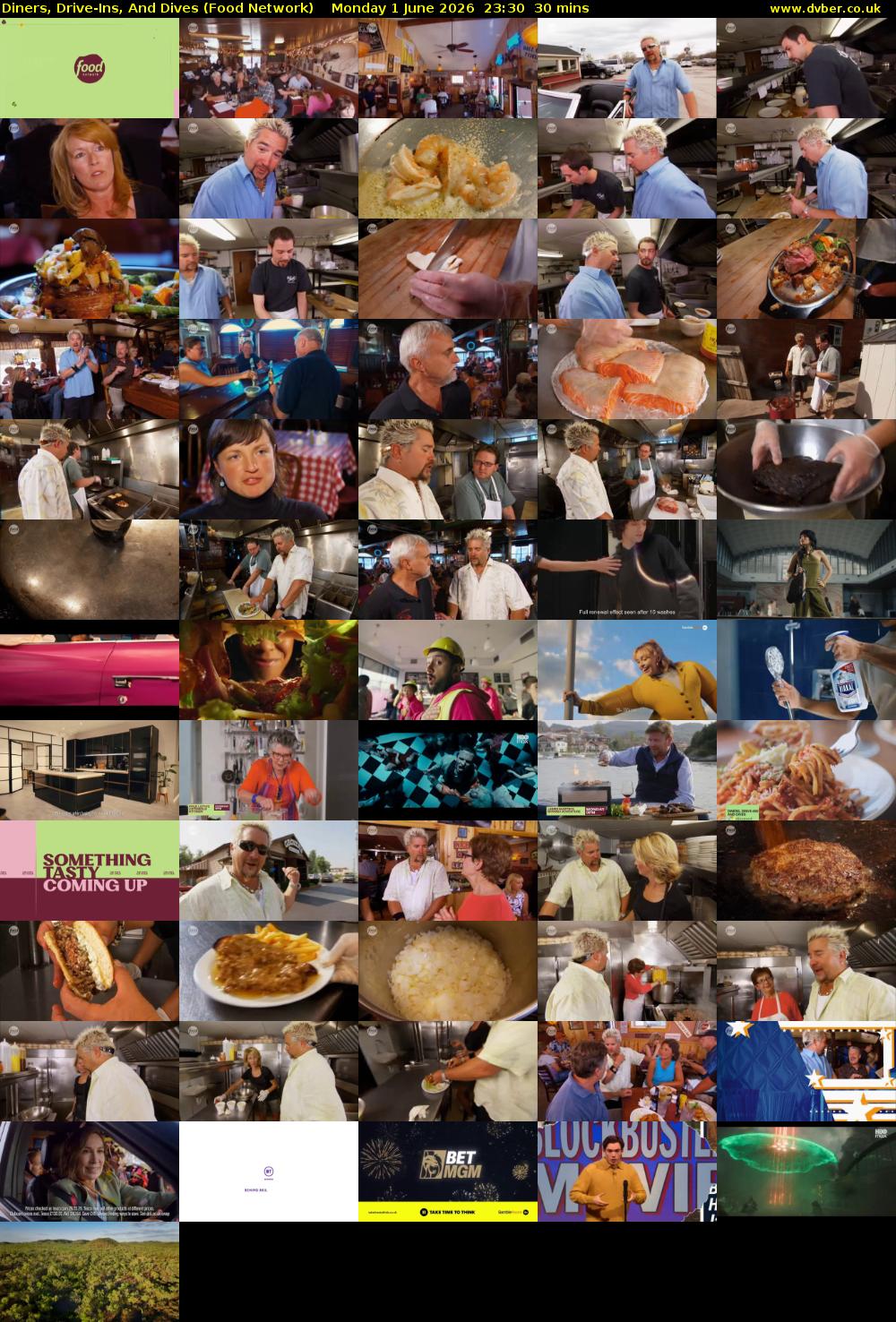 Diners, Drive-Ins, And Dives (Food Network) Monday 1 June 2026 23:30 - 00:00