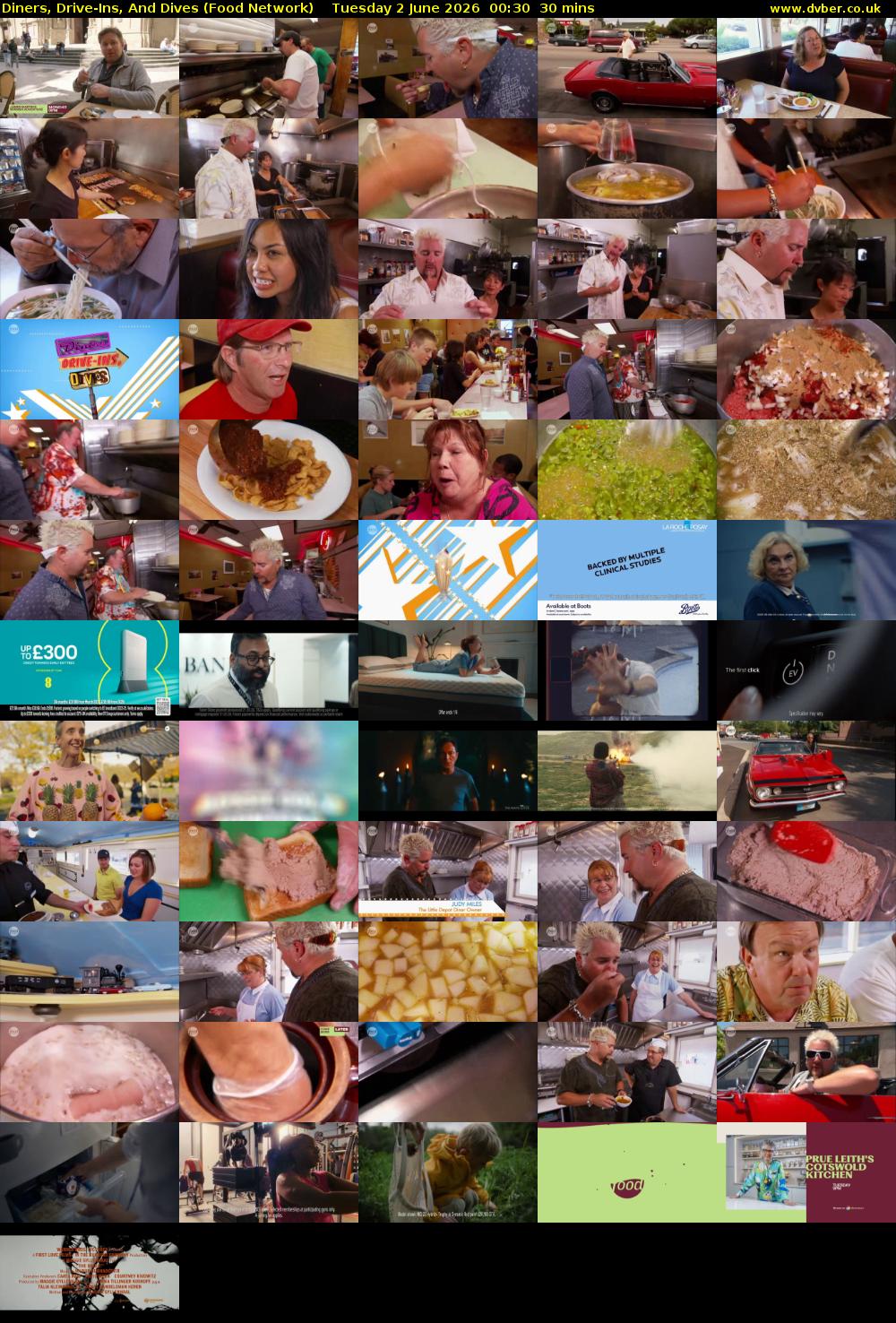 Diners, Drive-Ins, And Dives (Food Network) Tuesday 2 June 2026 00:30 - 01:00