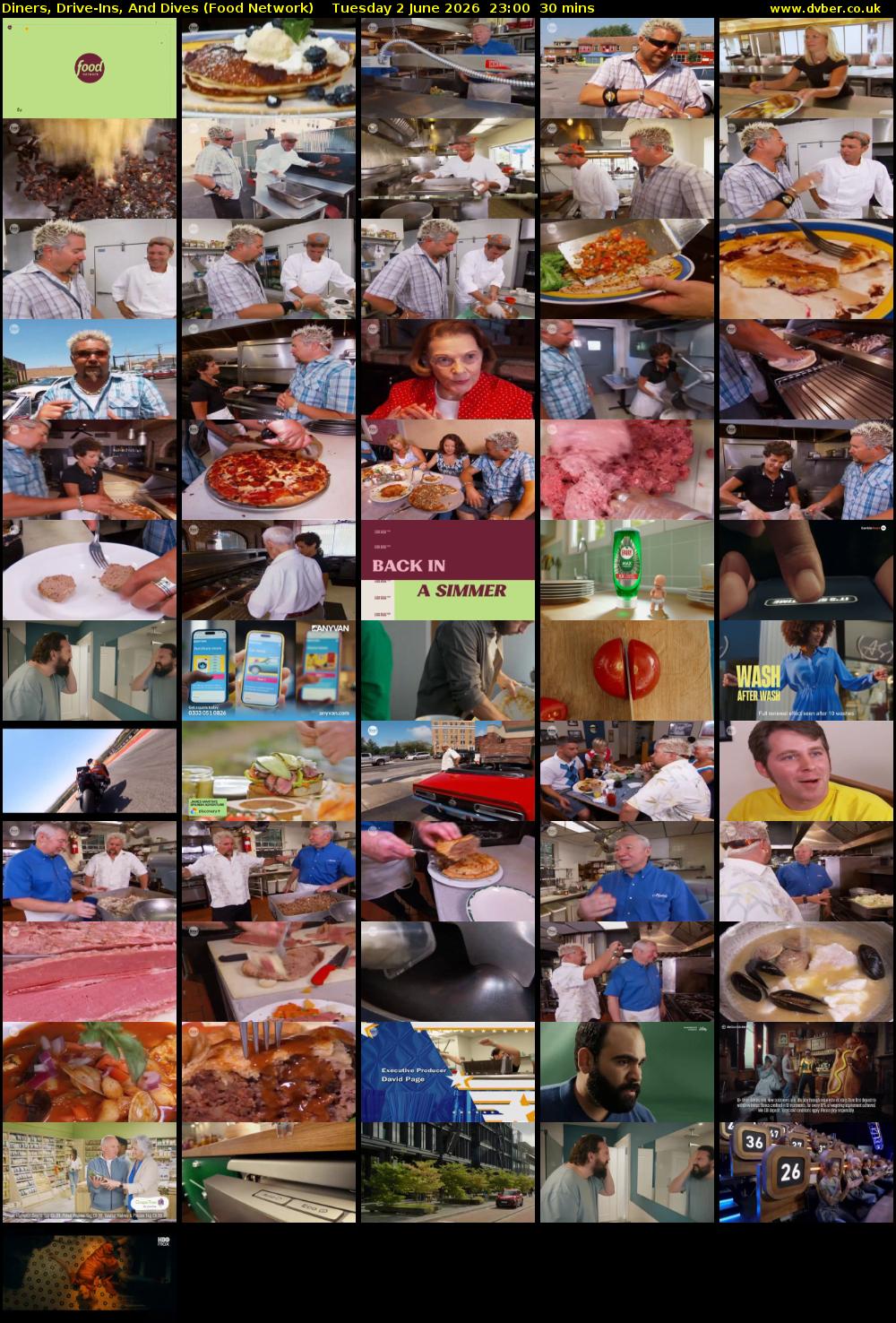 Diners, Drive-Ins, And Dives (Food Network) Tuesday 2 June 2026 23:00 - 23:30