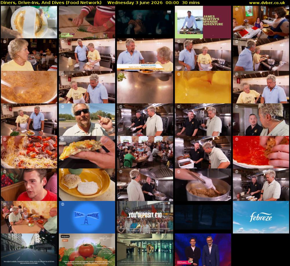Diners, Drive-Ins, And Dives (Food Network) Wednesday 3 June 2026 00:00 - 00:30