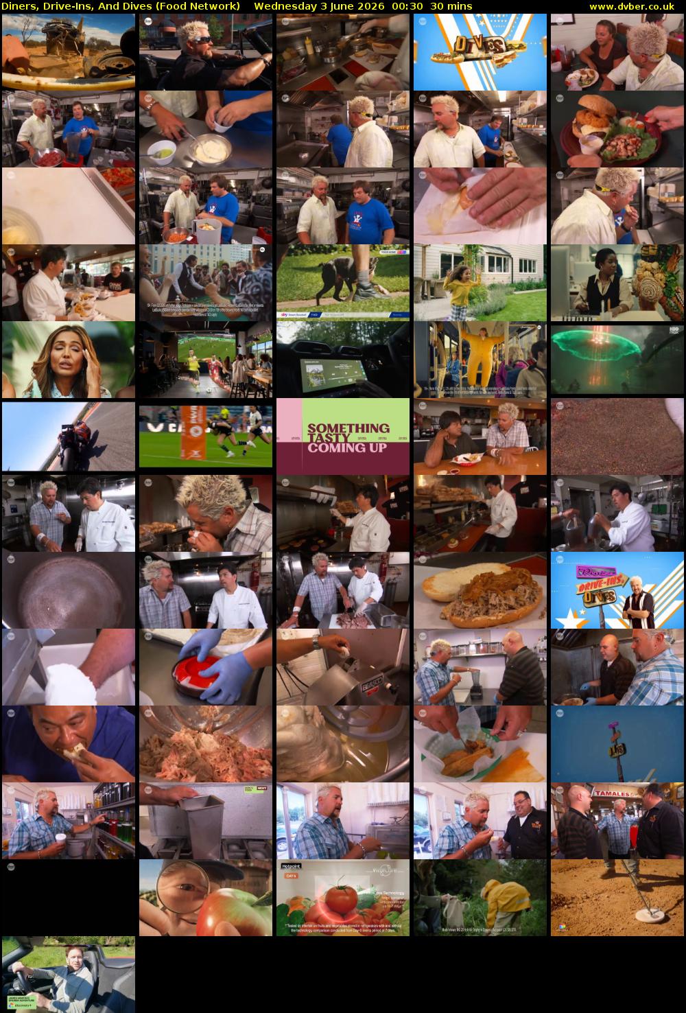 Diners, Drive-Ins, And Dives (Food Network) Wednesday 3 June 2026 00:30 - 01:00