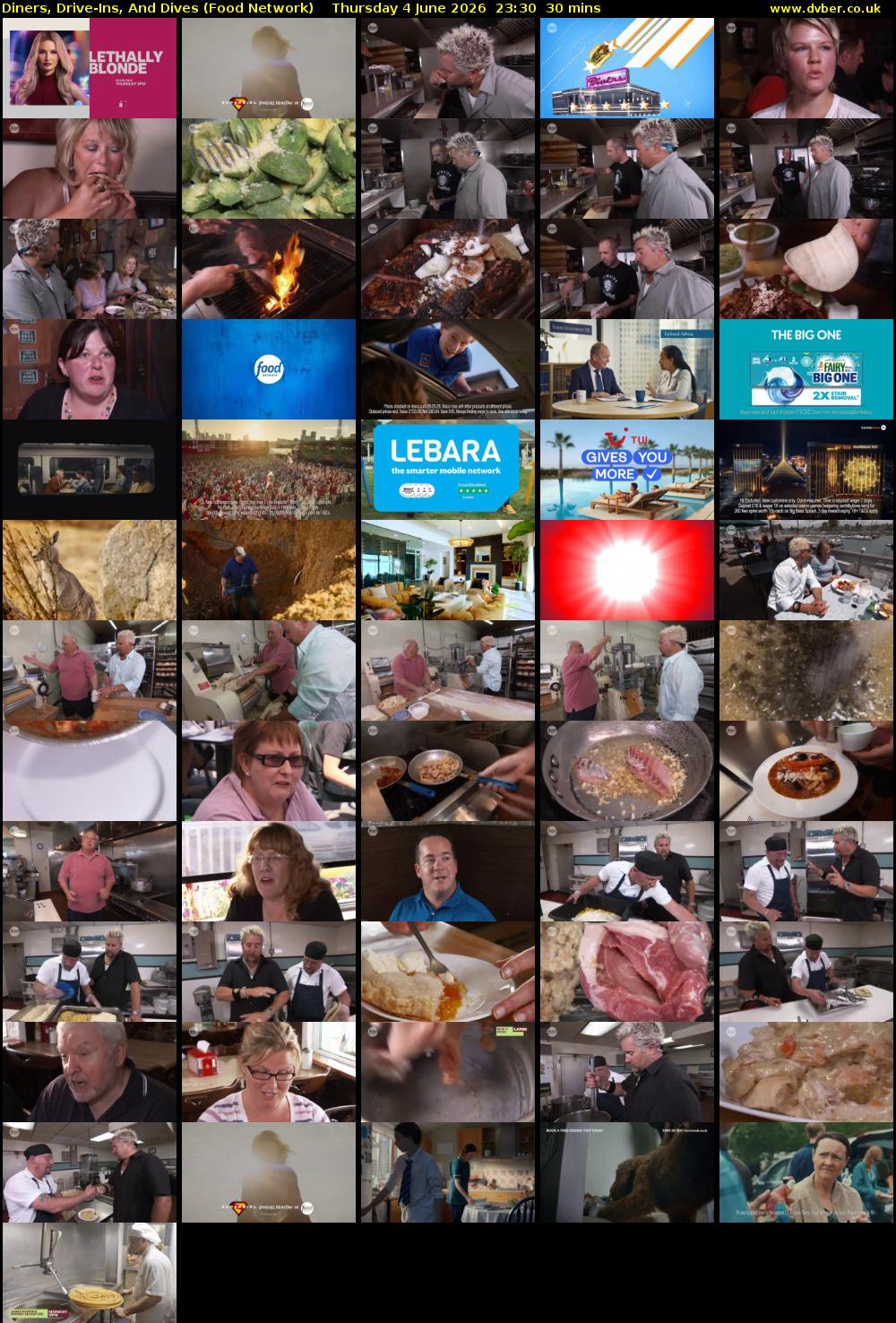 Diners, Drive-Ins, And Dives (Food Network) Thursday 4 June 2026 23:30 - 00:00