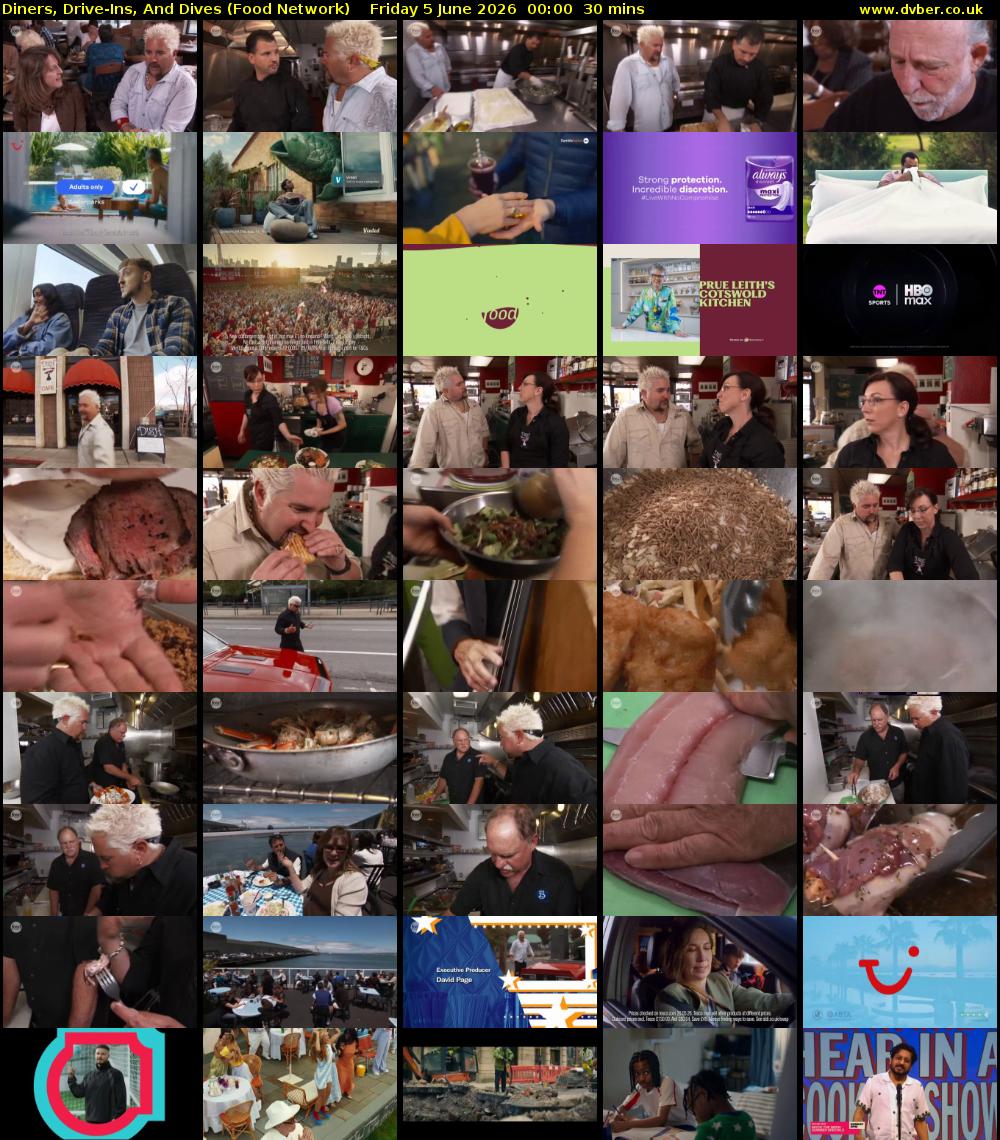 Diners, Drive-Ins, And Dives (Food Network) Friday 5 June 2026 00:00 - 00:30
