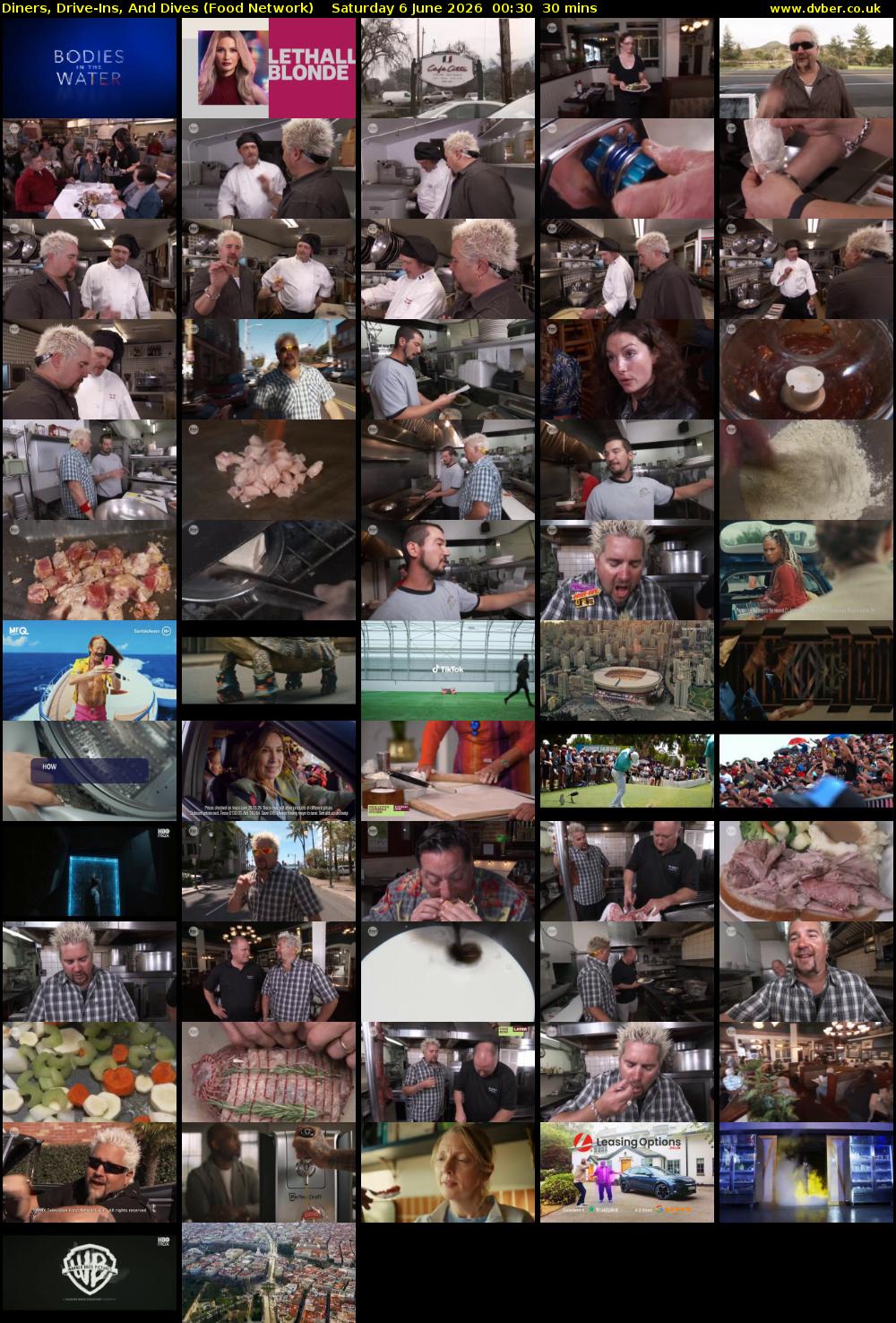 Diners, Drive-Ins, And Dives (Food Network) Saturday 6 June 2026 00:30 - 01:00