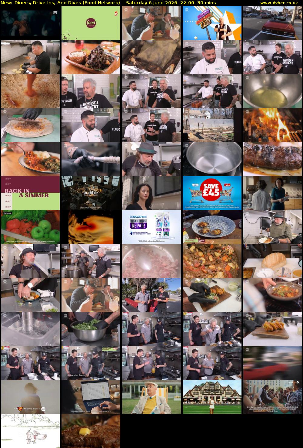 Diners, Drive-Ins, And Dives (Food Network) Saturday 6 June 2026 22:00 - 22:30