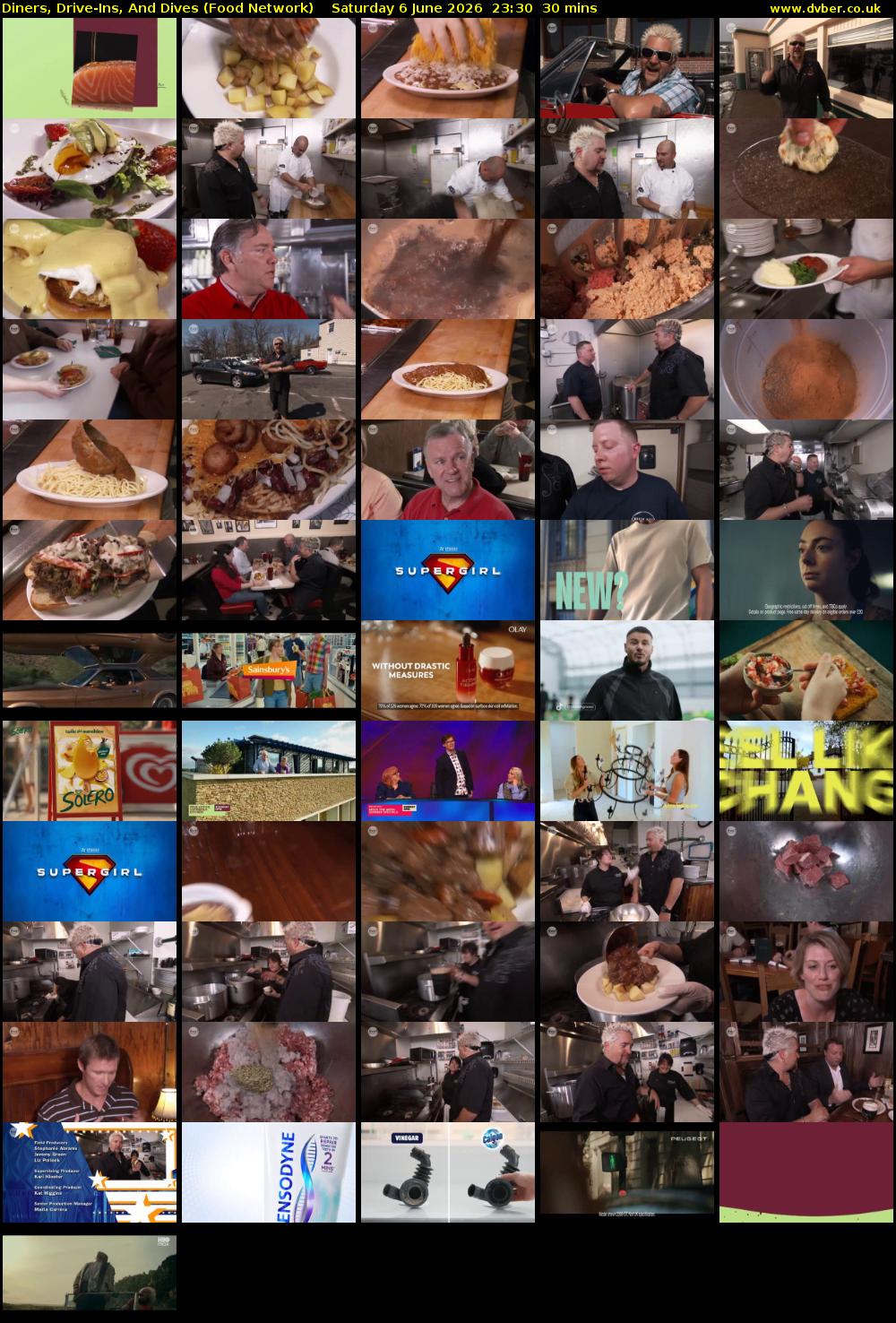 Diners, Drive-Ins, And Dives (Food Network) Saturday 6 June 2026 23:30 - 00:00