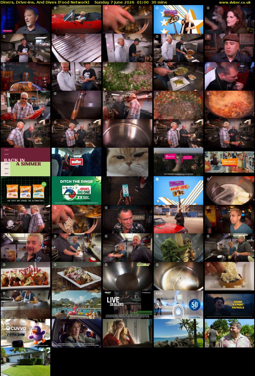 Diners, Drive-Ins, And Dives (Food Network) Sunday 7 June 2026 01:00 - 01:30