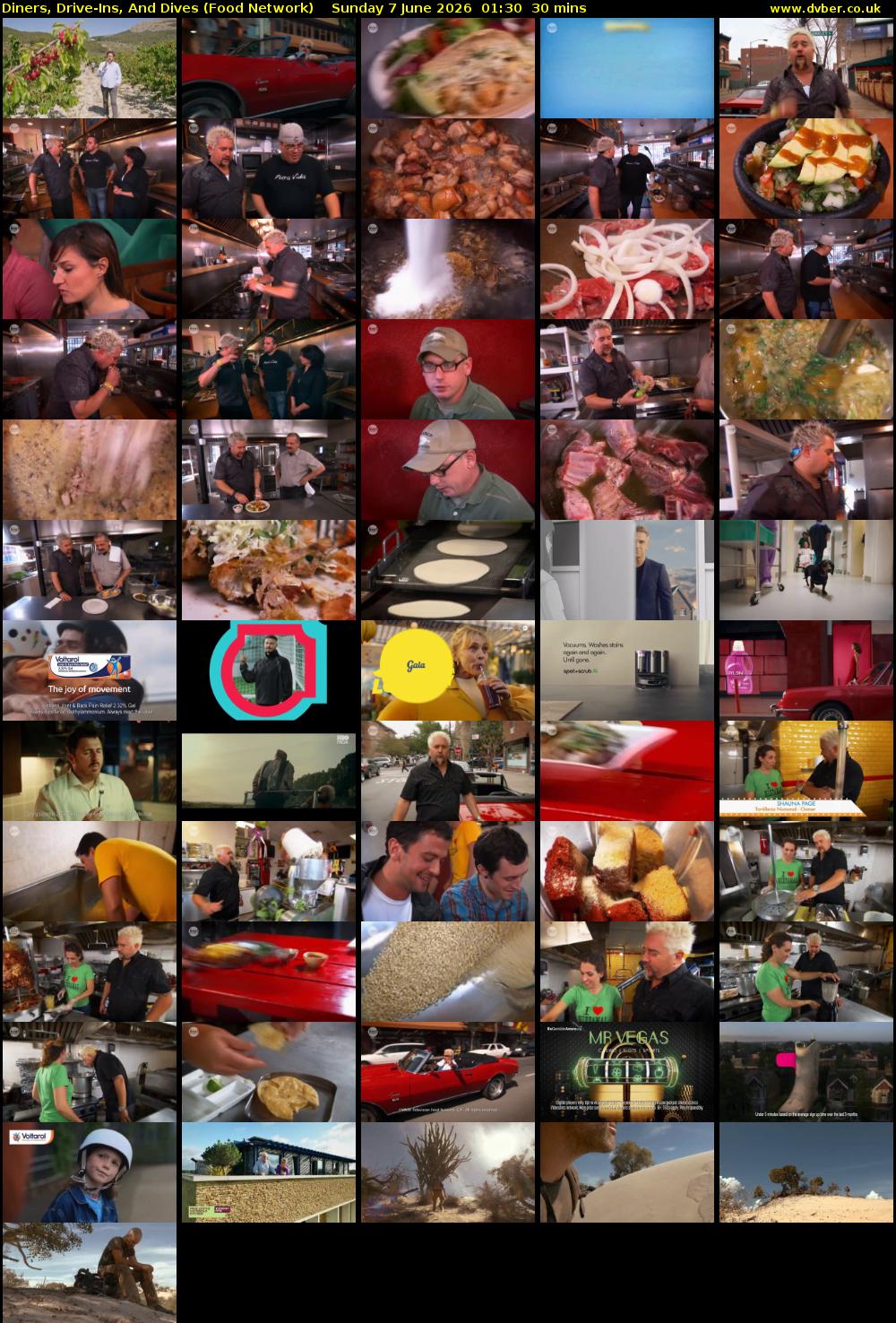 Diners, Drive-Ins, And Dives (Food Network) Sunday 7 June 2026 01:30 - 02:00