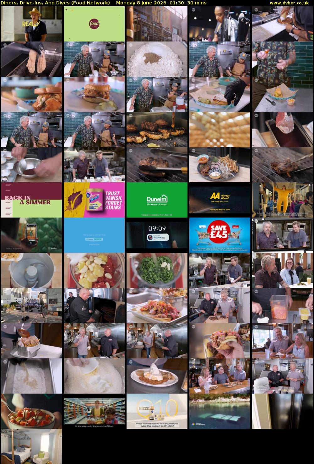 Diners, Drive-Ins, And Dives (Food Network) Monday 8 June 2026 01:30 - 02:00