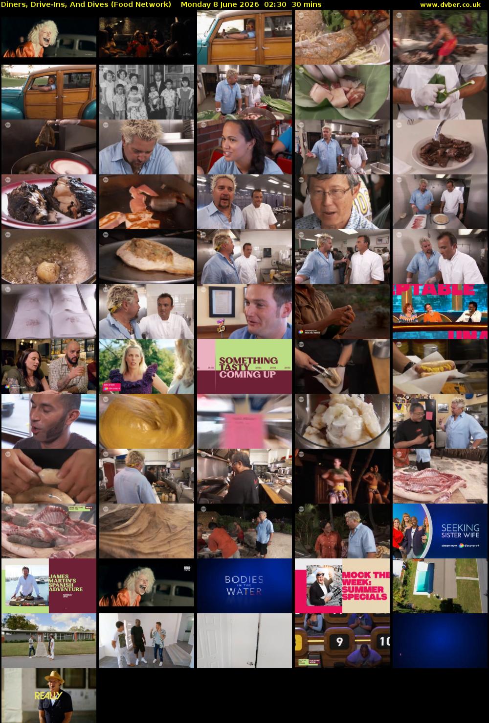 Diners, Drive-Ins, And Dives (Food Network) Monday 8 June 2026 02:30 - 03:00