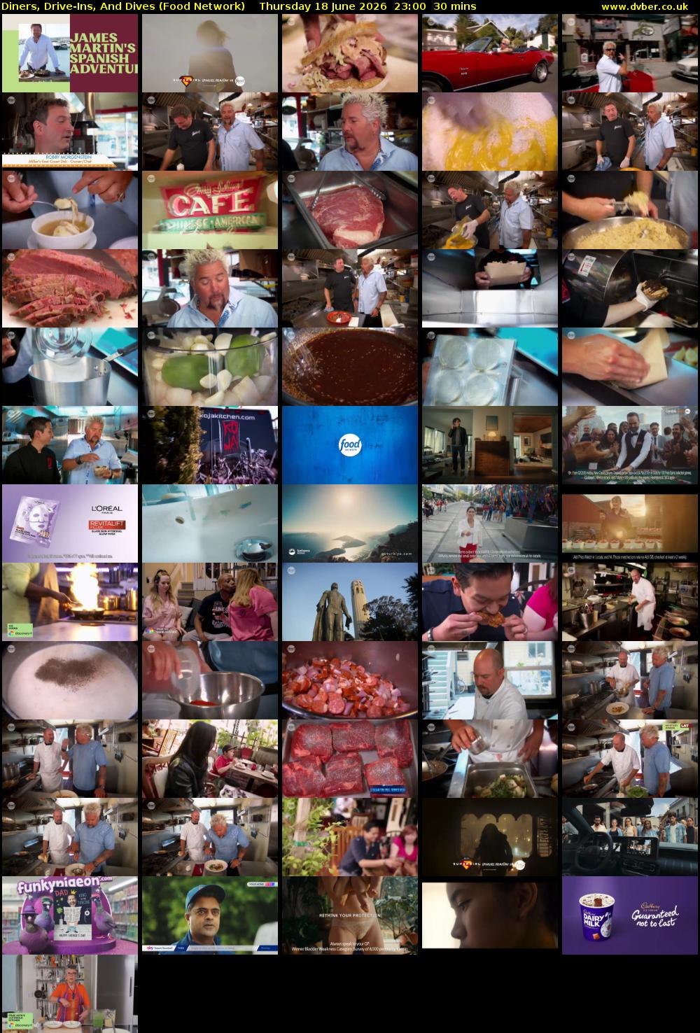 Diners, Drive-Ins, And Dives (Food Network) Thursday 18 June 2026 23:00 - 23:30