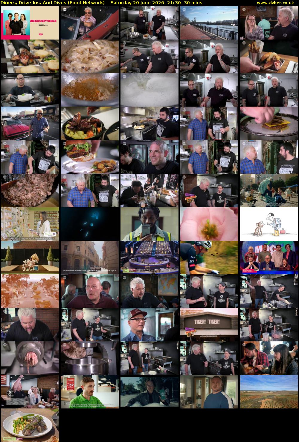 Diners, Drive-Ins, And Dives (Food Network) Saturday 20 June 2026 21:30 - 22:00