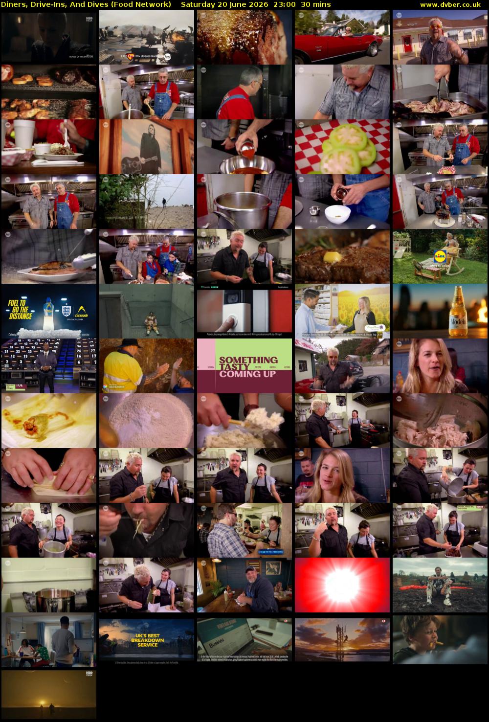 Diners, Drive-Ins, And Dives (Food Network) Saturday 20 June 2026 23:00 - 23:30