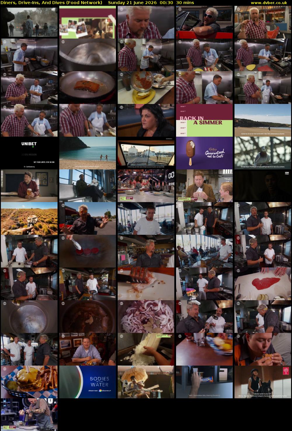 Diners, Drive-Ins, And Dives (Food Network) Sunday 21 June 2026 00:30 - 01:00