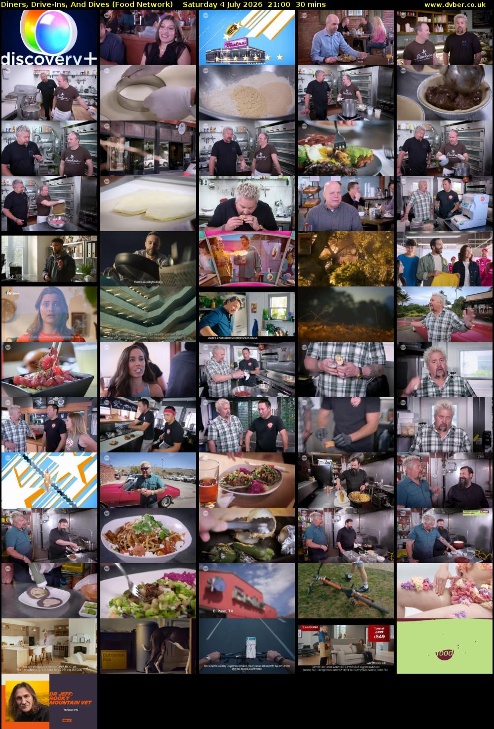 Diners, Drive-Ins, And Dives (Food Network) Saturday 4 July 2026 21:00 - 21:30