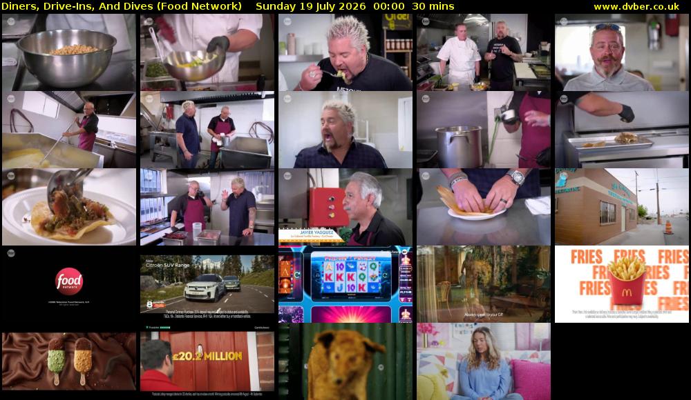 Diners, Drive-Ins, And Dives (Food Network) Sunday 19 July 2026 00:00 - 00:30
