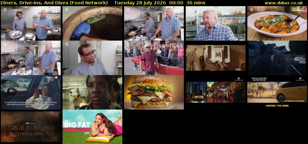 Diners, Drive-Ins, And Dives (Food Network) Tuesday 28 July 2026 00:00 - 00:30