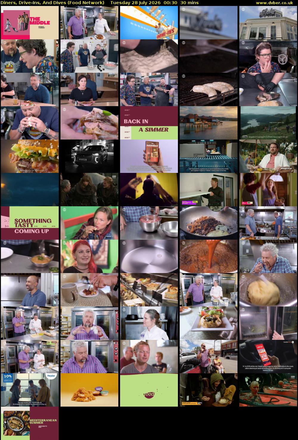 Diners, Drive-Ins, And Dives (Food Network) Tuesday 28 July 2026 00:30 - 01:00