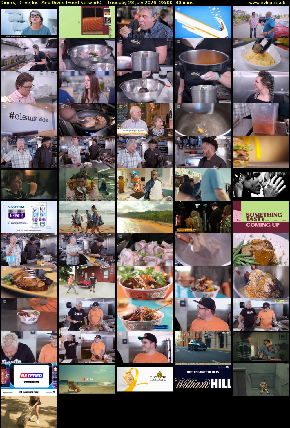 Diners, Drive-Ins, And Dives (Food Network) Tuesday 28 July 2026 23:00 - 23:30