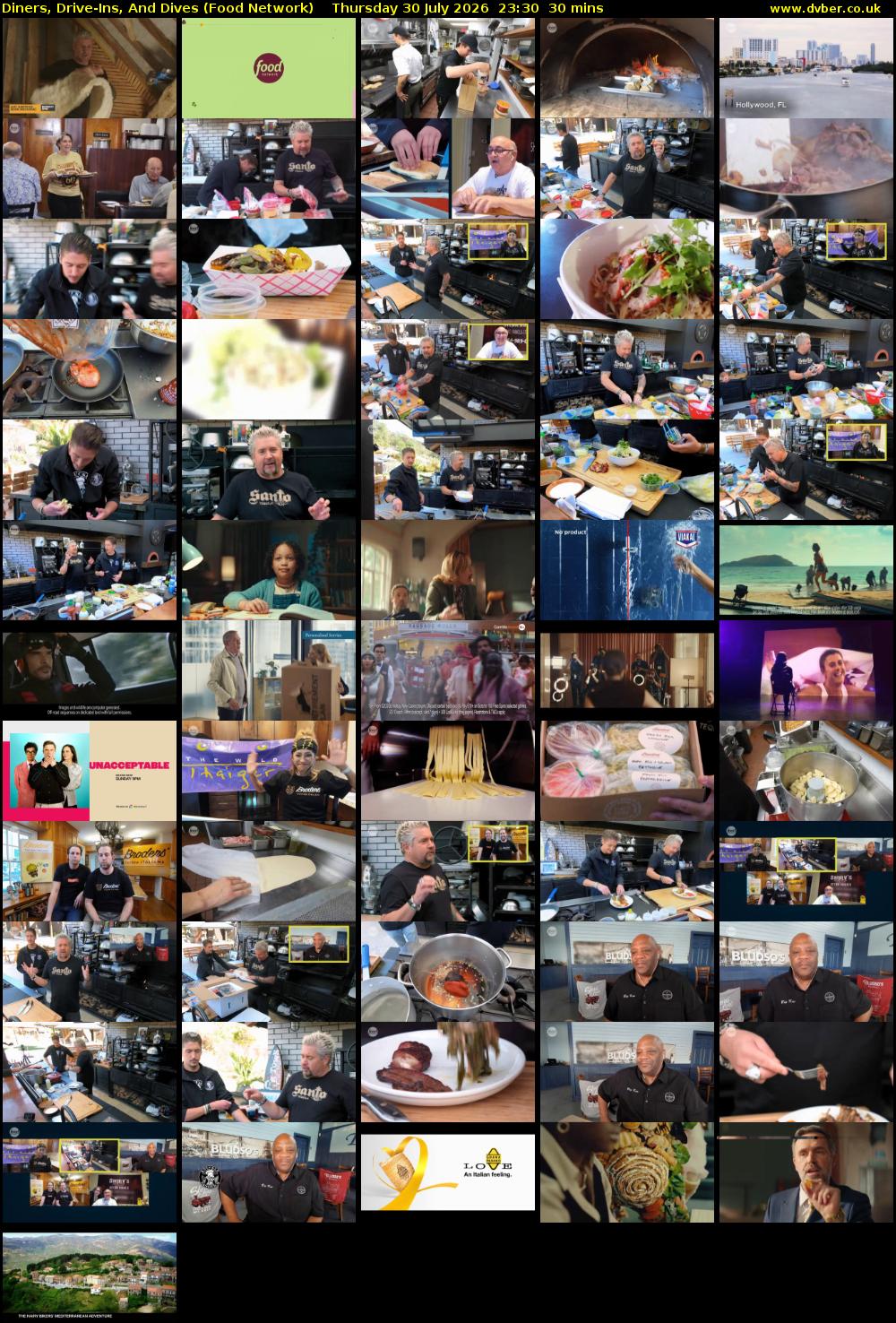 Diners, Drive-Ins, And Dives (Food Network) Thursday 30 July 2026 23:30 - 00:00