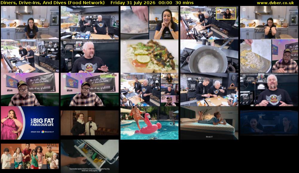 Diners, Drive-Ins, And Dives (Food Network) Friday 31 July 2026 00:00 - 00:30