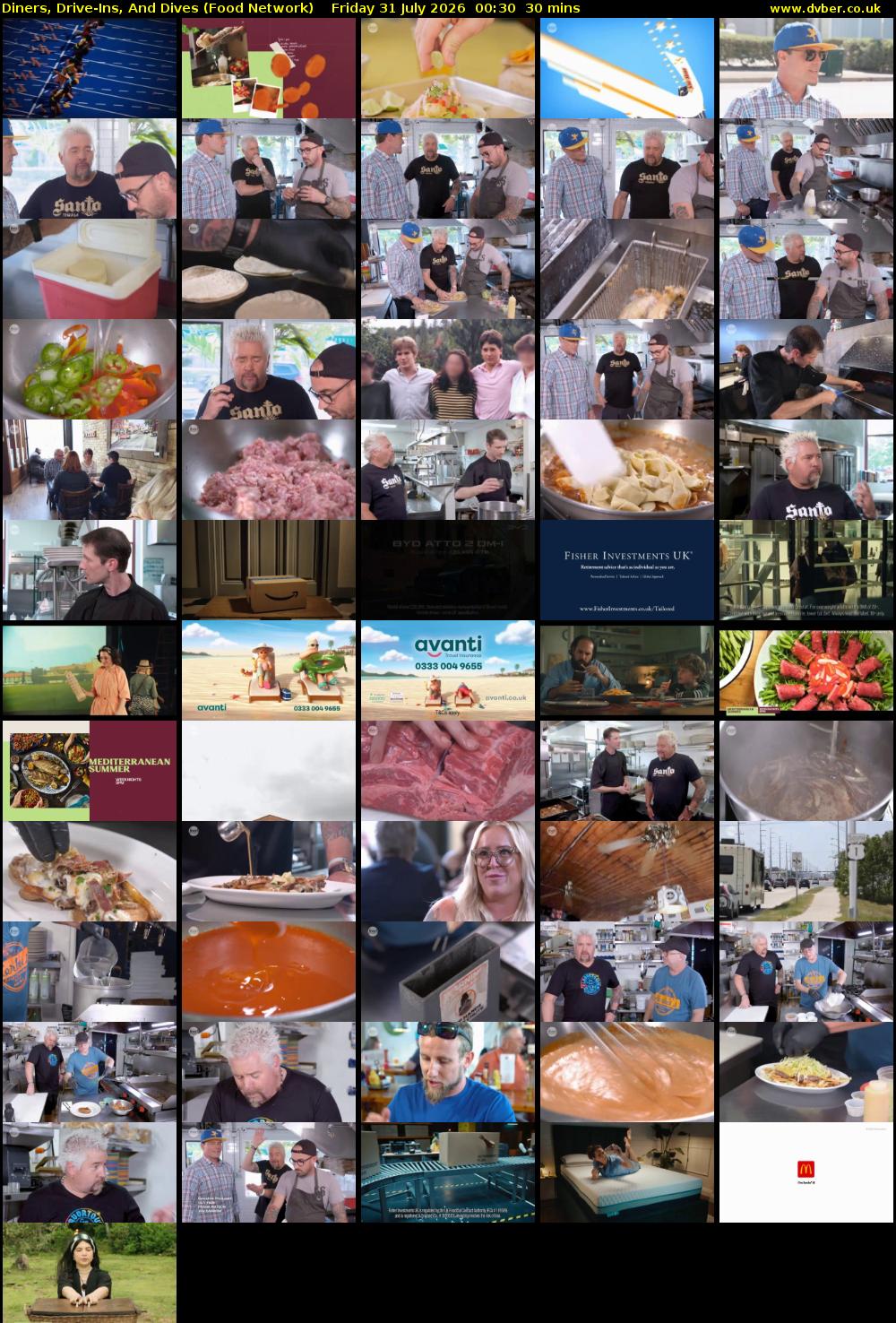 Diners, Drive-Ins, And Dives (Food Network) Friday 31 July 2026 00:30 - 01:00