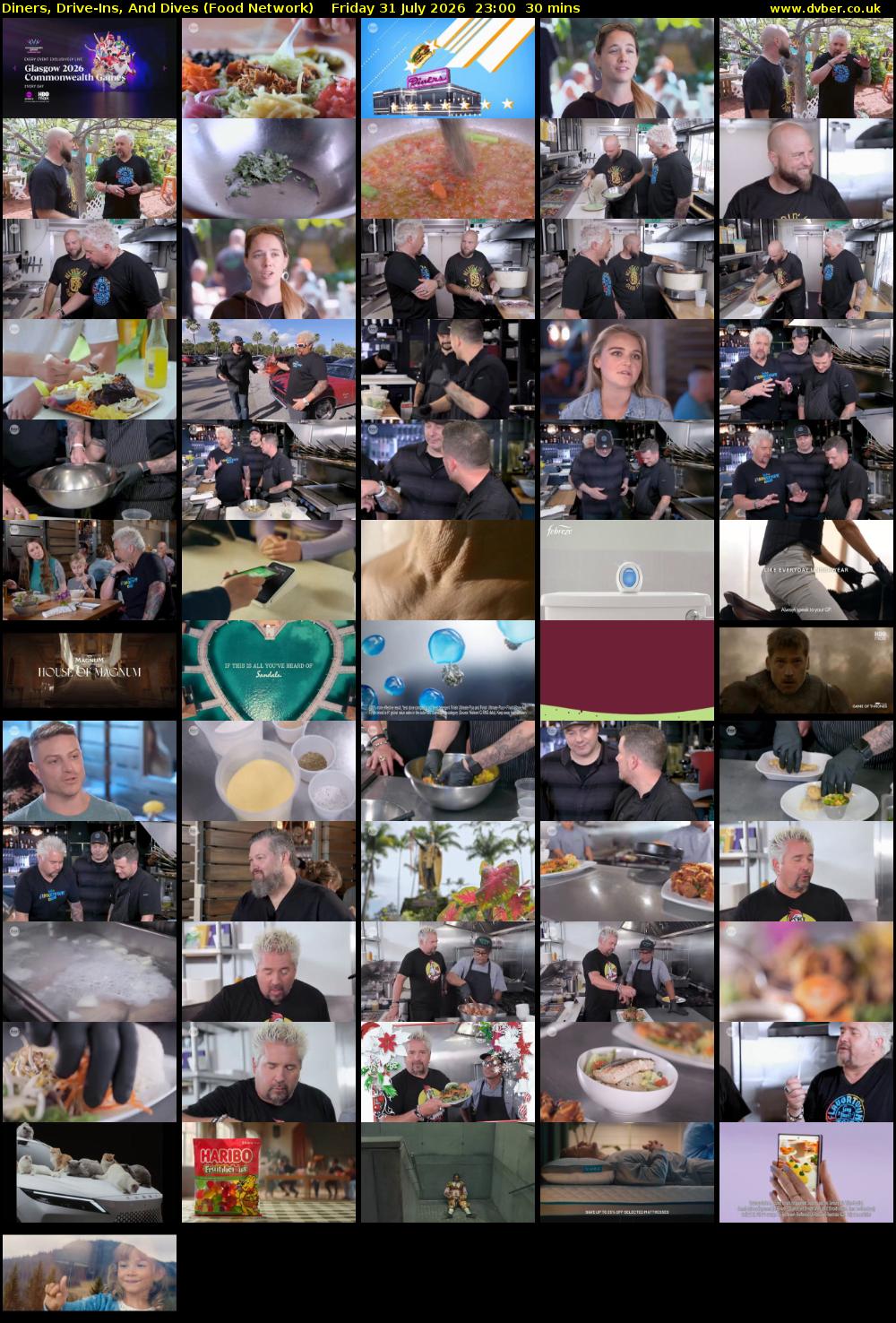 Diners, Drive-Ins, And Dives (Food Network) Friday 31 July 2026 23:00 - 23:30