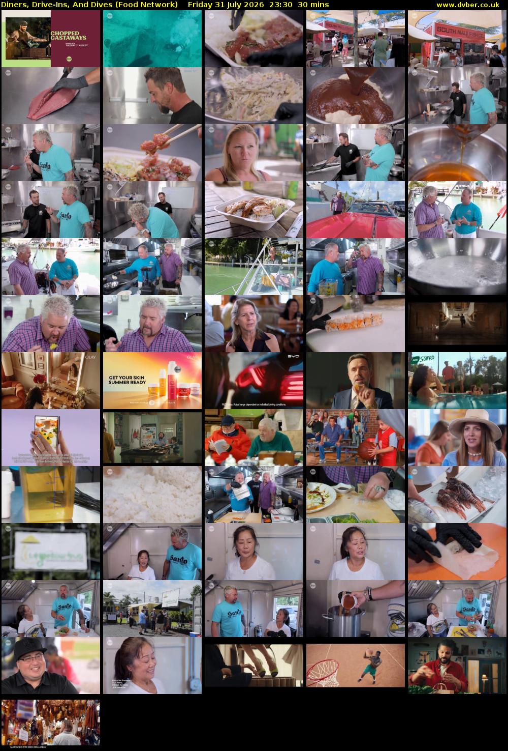Diners, Drive-Ins, And Dives (Food Network) Friday 31 July 2026 23:30 - 00:00