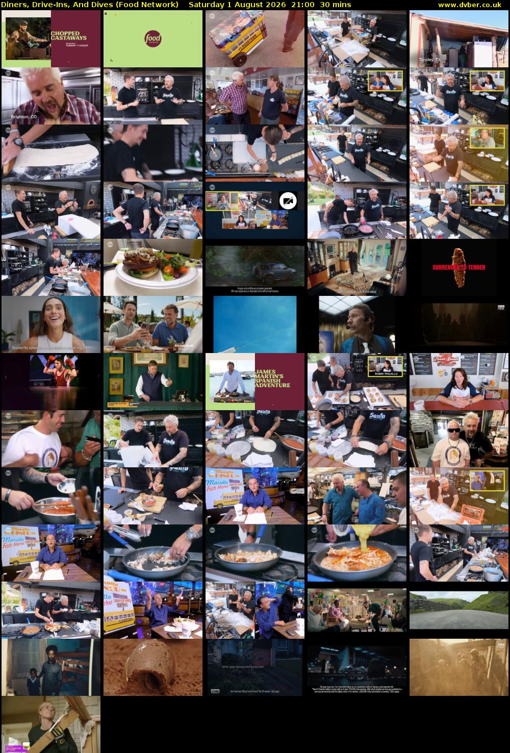 Diners, Drive-Ins, And Dives (Food Network) Saturday 1 August 2026 21:00 - 21:30