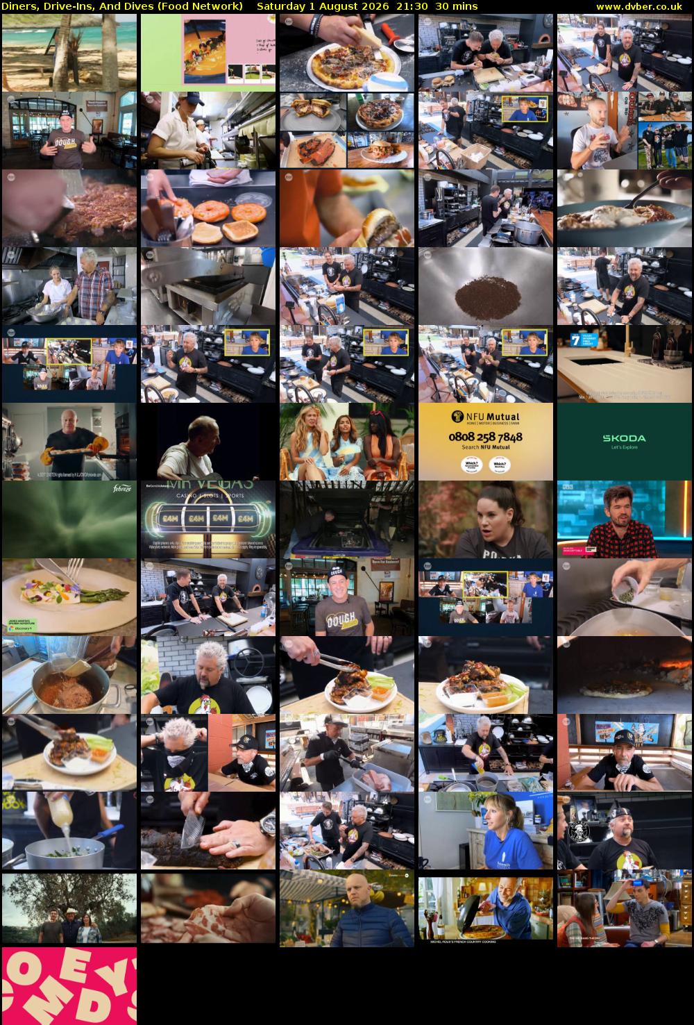 Diners, Drive-Ins, And Dives (Food Network) Saturday 1 August 2026 21:30 - 22:00
