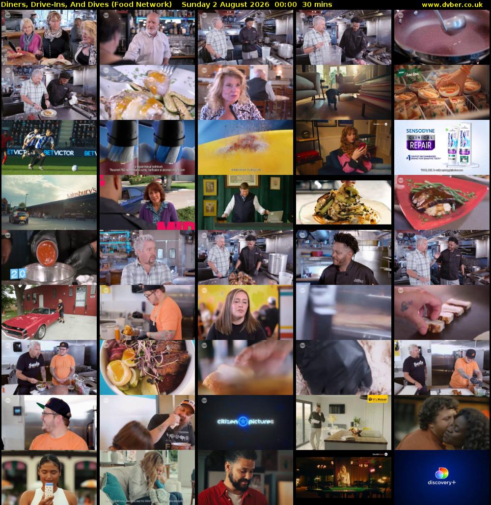 Diners, Drive-Ins, And Dives (Food Network) Sunday 2 August 2026 00:00 - 00:30