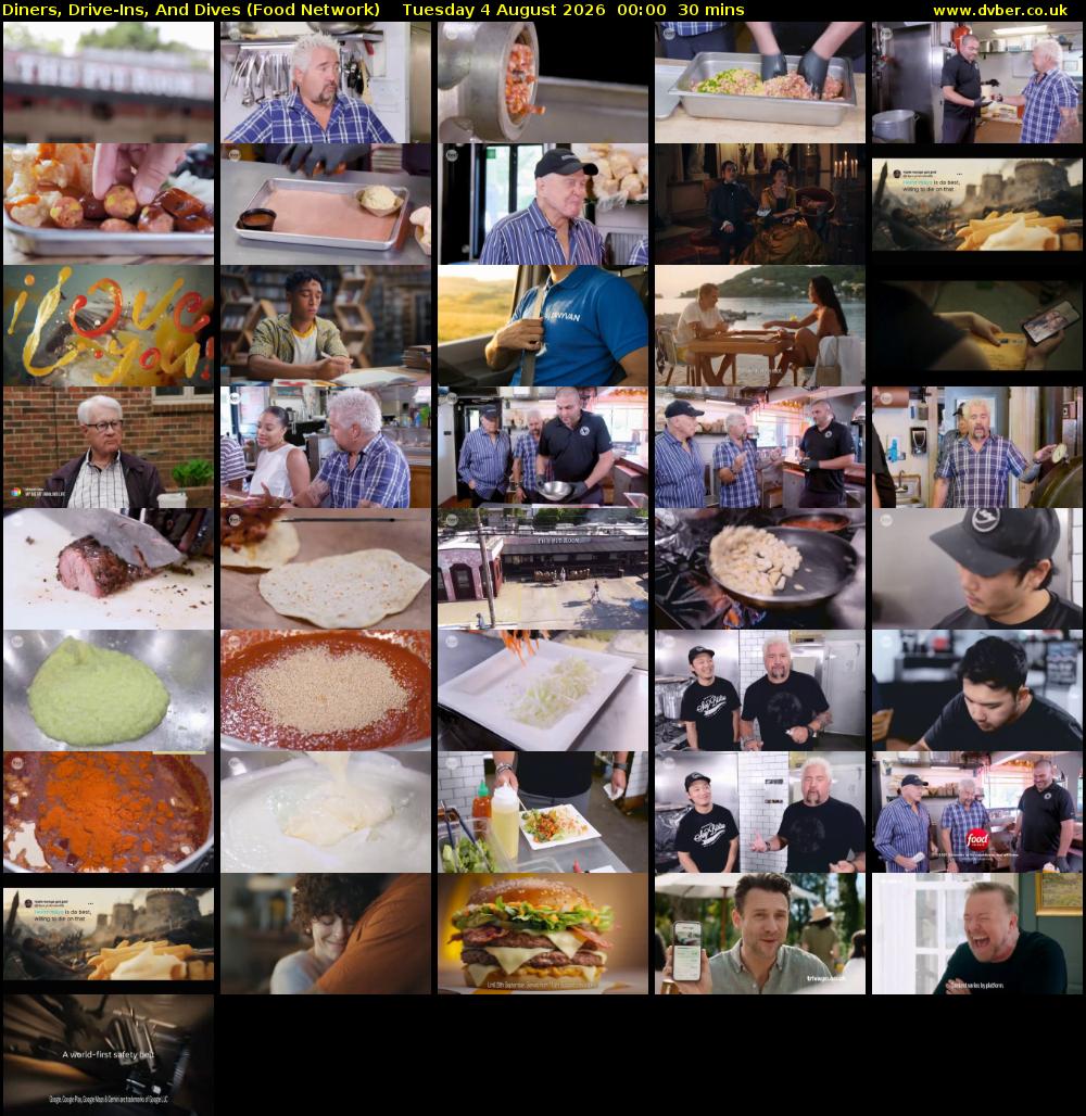 Diners, Drive-Ins, And Dives (Food Network) Tuesday 4 August 2026 00:00 - 00:30
