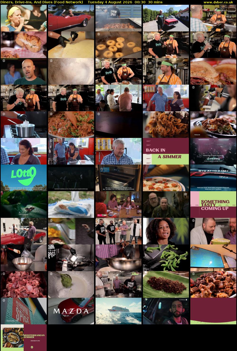 Diners, Drive-Ins, And Dives (Food Network) Tuesday 4 August 2026 00:30 - 01:00