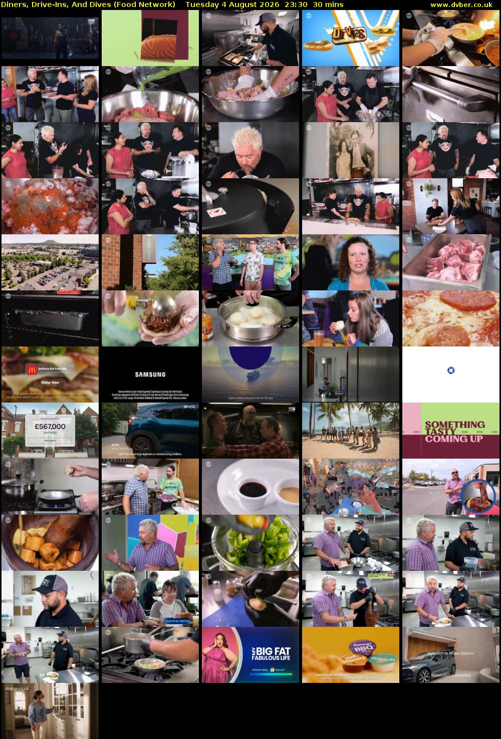 Diners, Drive-Ins, And Dives (Food Network) Tuesday 4 August 2026 23:30 - 00:00
