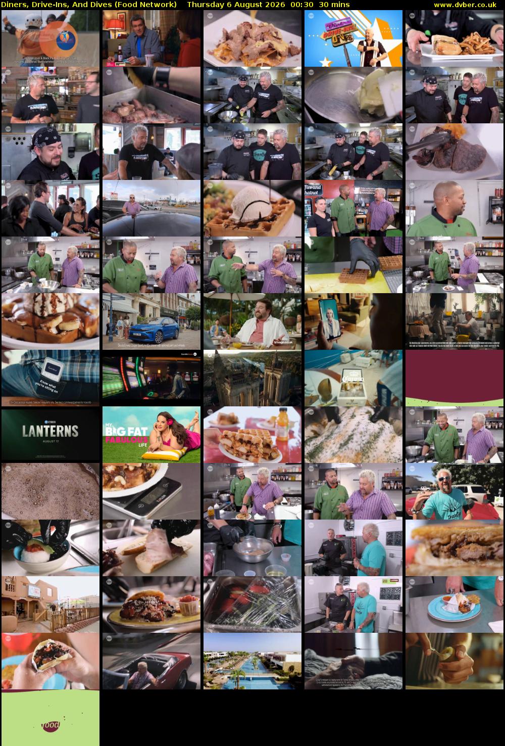 Diners, Drive-Ins, And Dives (Food Network) Thursday 6 August 2026 00:30 - 01:00