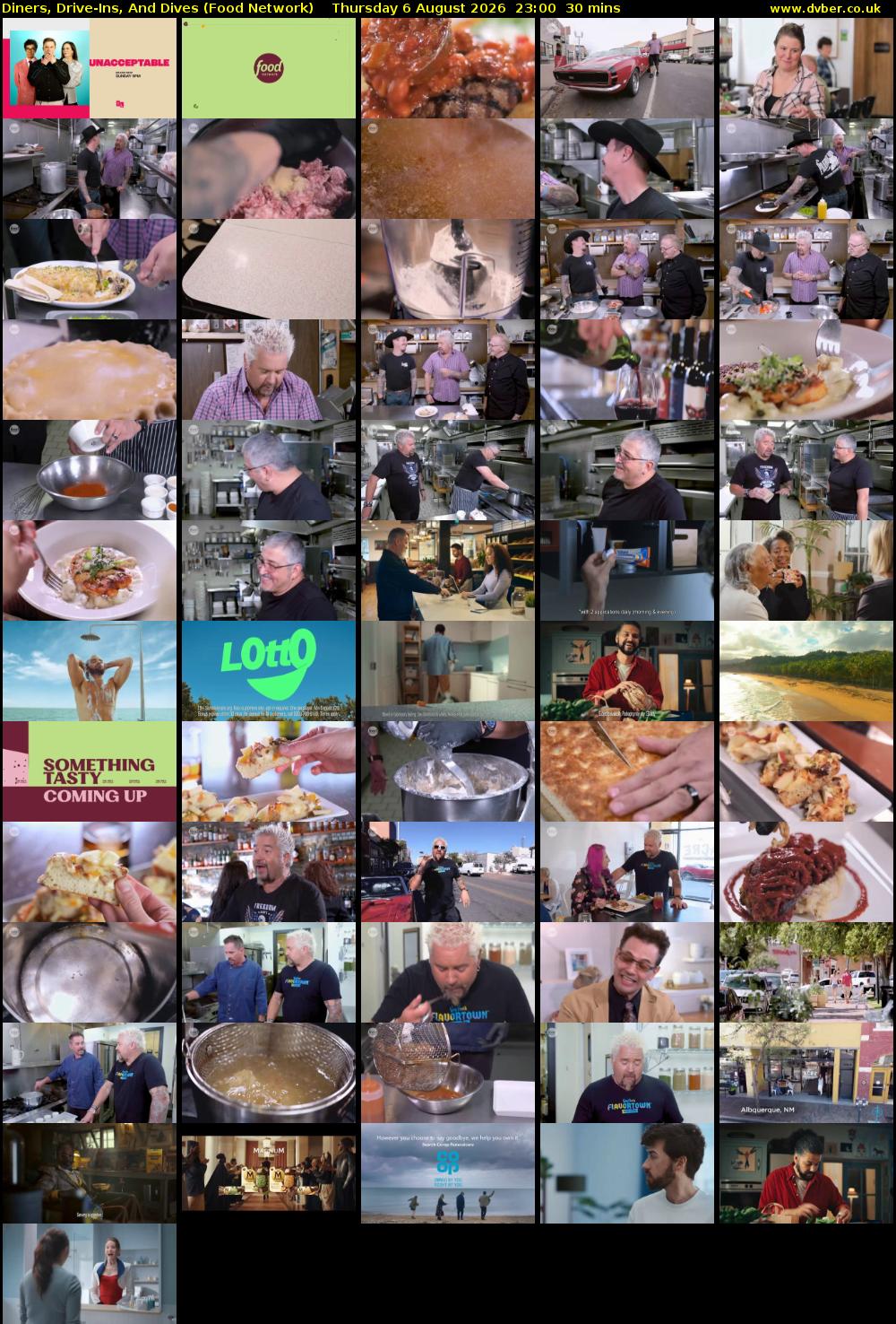 Diners, Drive-Ins, And Dives (Food Network) Thursday 6 August 2026 23:00 - 23:30