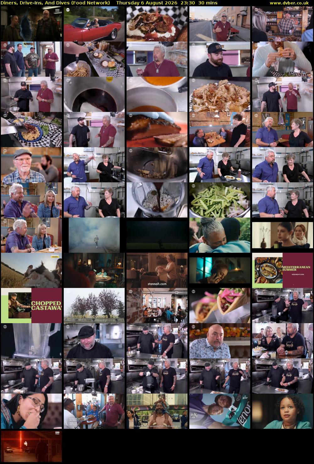 Diners, Drive-Ins, And Dives (Food Network) Thursday 6 August 2026 23:30 - 00:00