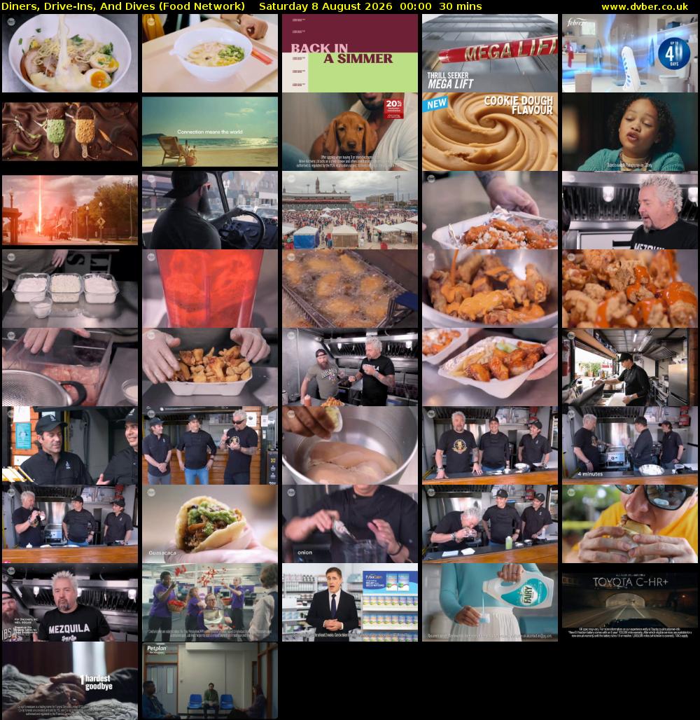 Diners, Drive-Ins, And Dives (Food Network) Saturday 8 August 2026 00:00 - 00:30