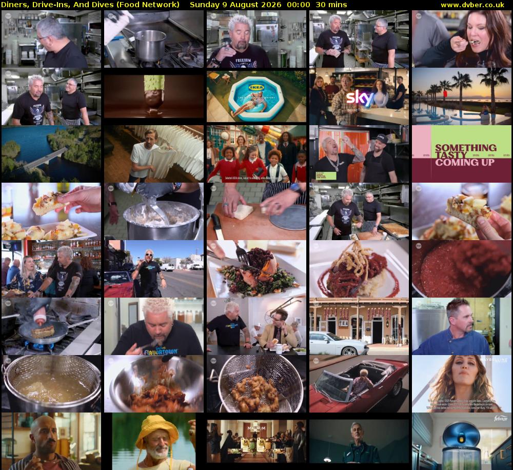 Diners, Drive-Ins, And Dives (Food Network) Sunday 9 August 2026 00:00 - 00:30