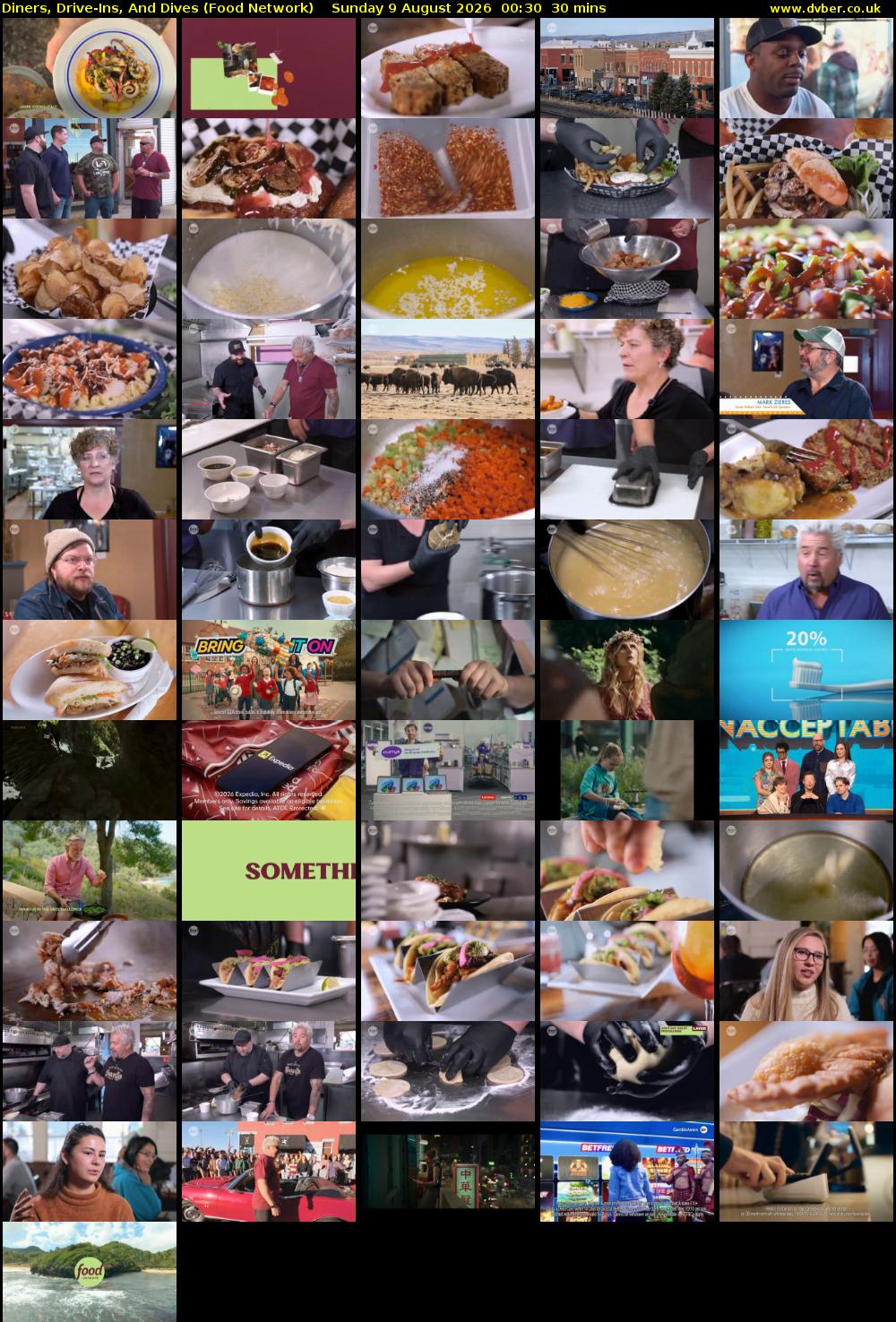 Diners, Drive-Ins, And Dives (Food Network) Sunday 9 August 2026 00:30 - 01:00
