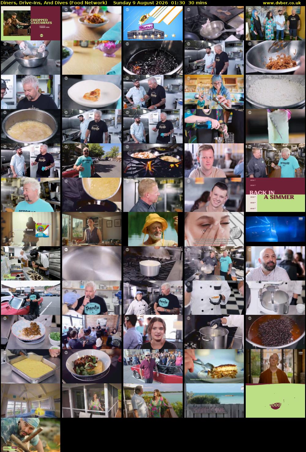 Diners, Drive-Ins, And Dives (Food Network) Sunday 9 August 2026 01:30 - 02:00