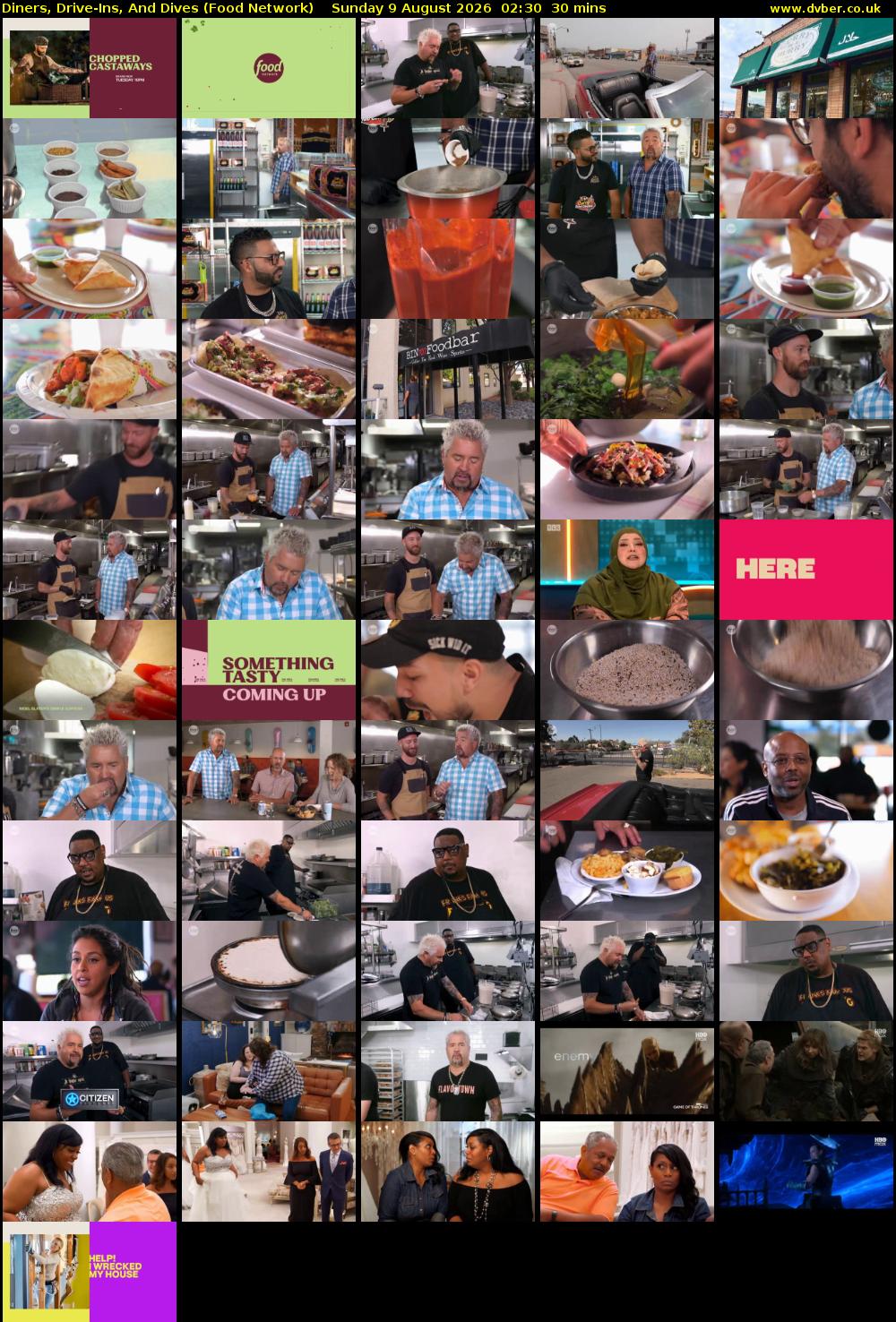 Diners, Drive-Ins, And Dives (Food Network) Sunday 9 August 2026 02:30 - 03:00