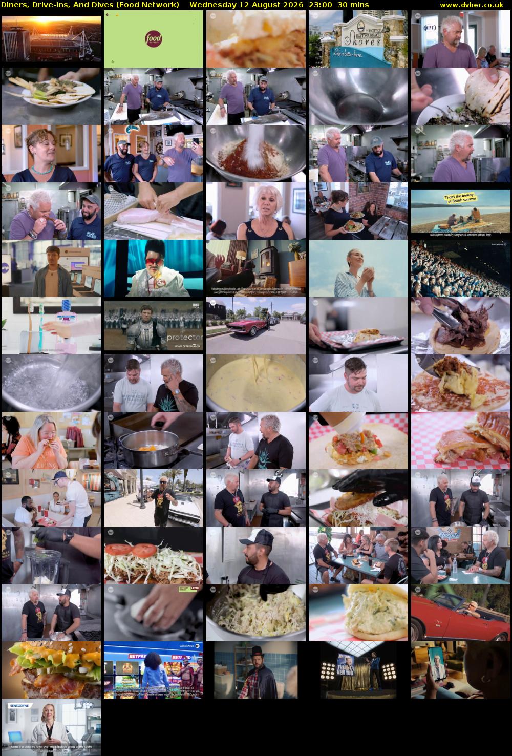 Diners, Drive-Ins, And Dives (Food Network) Wednesday 12 August 2026 23:00 - 23:30