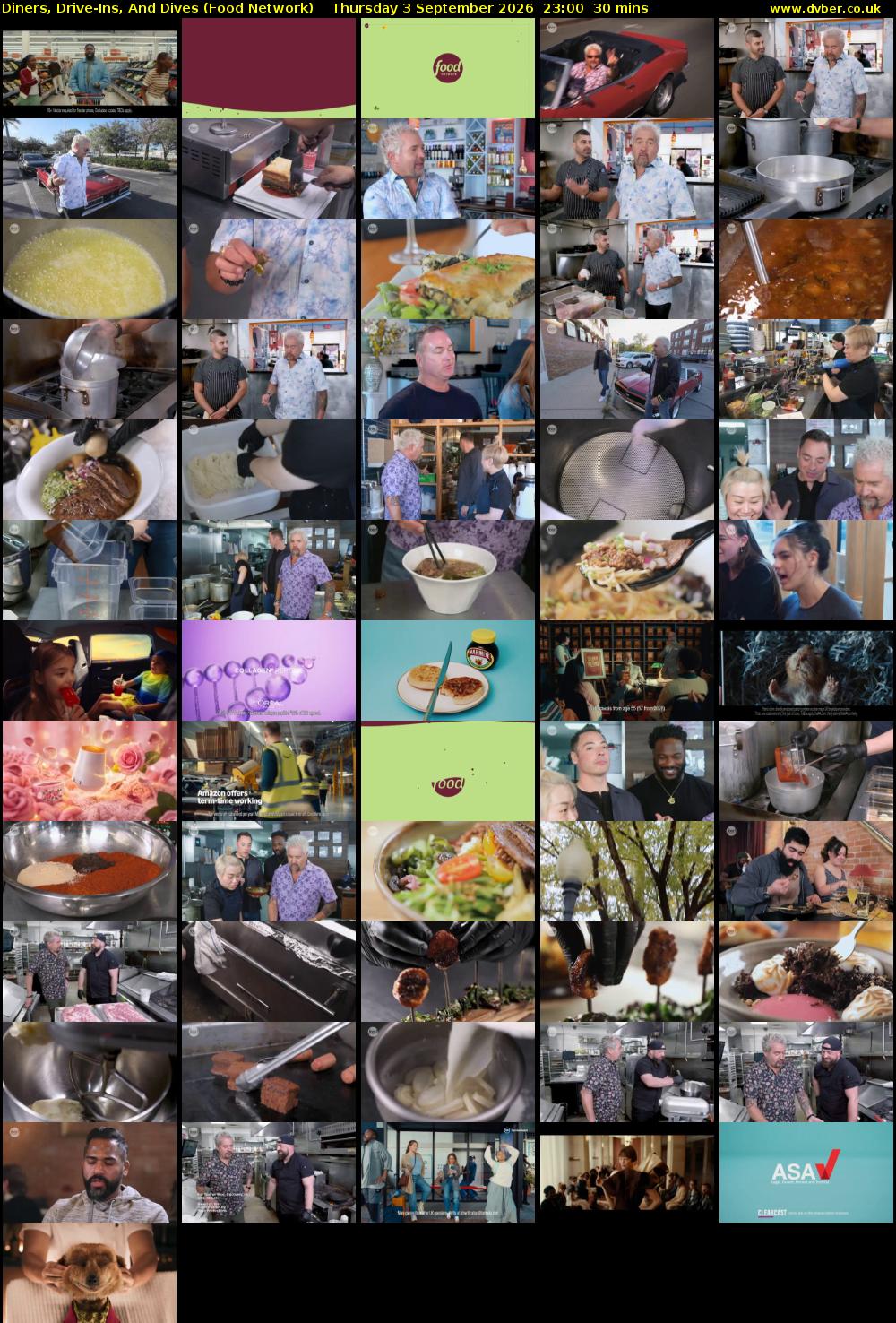 Diners, Drive-Ins, And Dives (Food Network) Thursday 3 September 2026 23:00 - 23:30