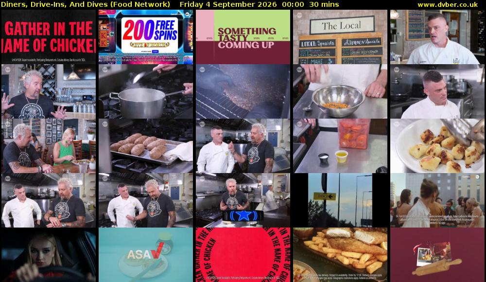 Diners, Drive-Ins, And Dives (Food Network) Friday 4 September 2026 00:00 - 00:30