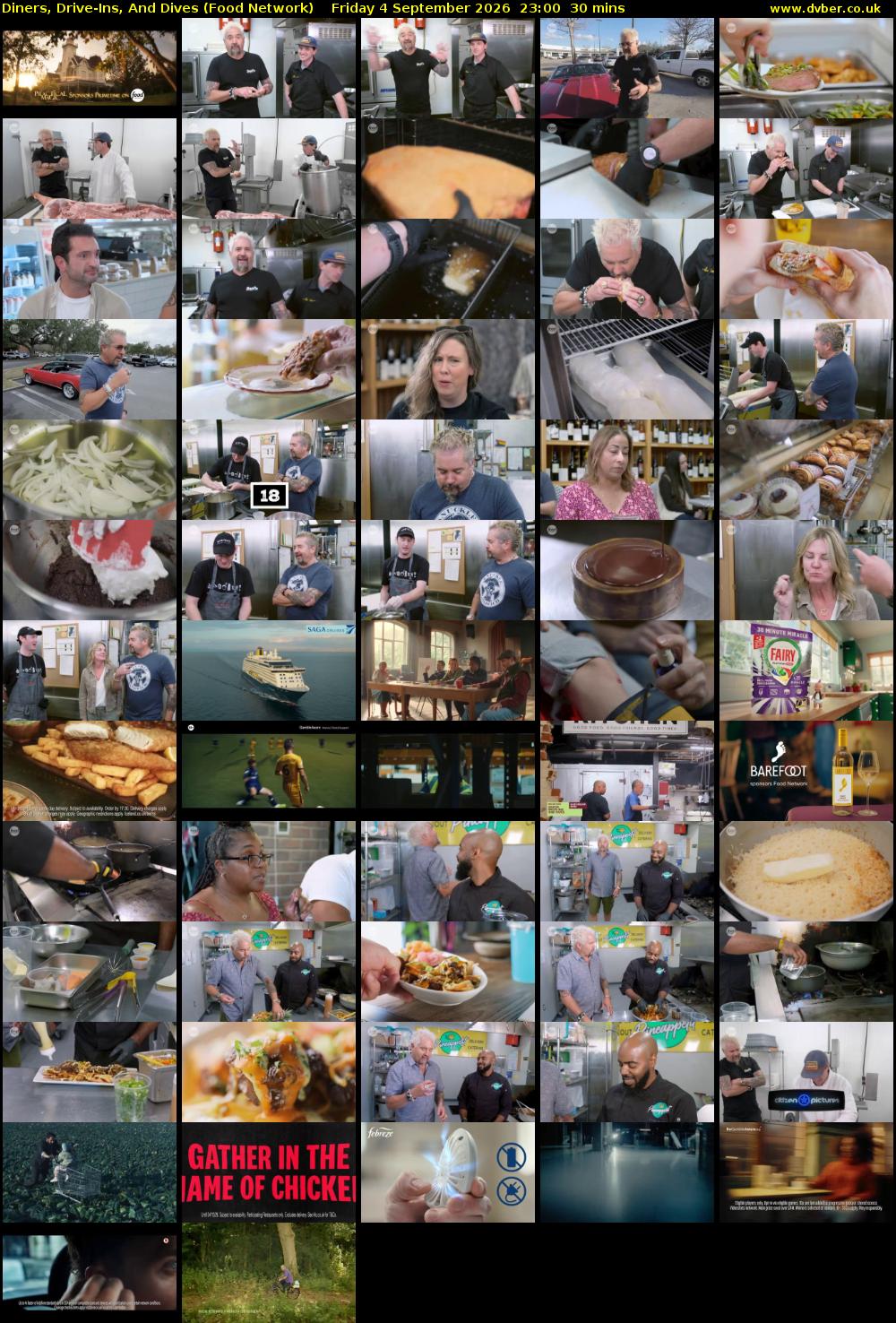 Diners, Drive-Ins, And Dives (Food Network) Friday 4 September 2026 23:00 - 23:30