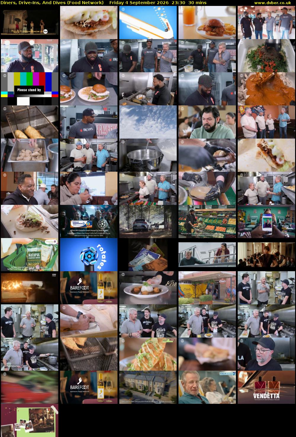 Diners, Drive-Ins, And Dives (Food Network) Friday 4 September 2026 23:30 - 00:00